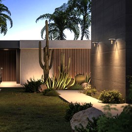 Applique murale solaire noir keope