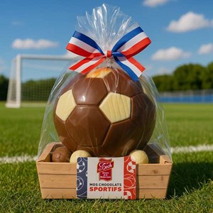 Ballons de foot en chocolat