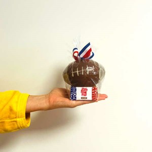 Ballon de rugby en chocolat
