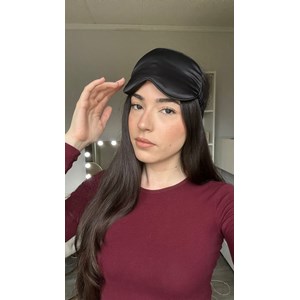 Masque 3d noir en soie spécial cils