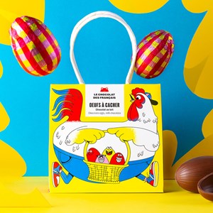Sac de 5 œufs de pâques à cacher
