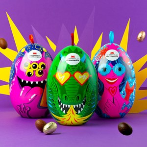 Kit de 3 œufs de pâques lait & noir