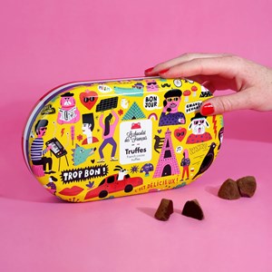 12 truffes au chocolat noir