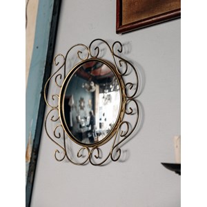 Miroir oeil de sorcière doré n°183