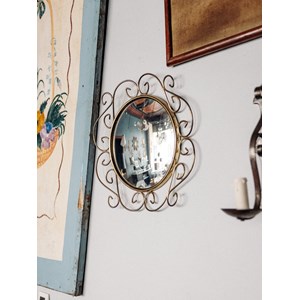 Miroir oeil de sorcière doré n°183