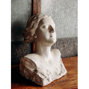 Sculpture de buste en plâtre n°4