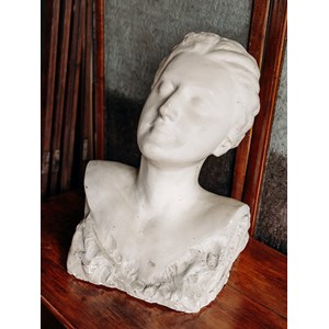 Sculpture de buste en plâtre n°4