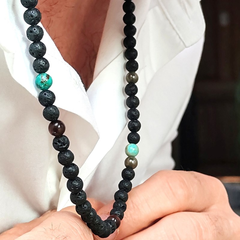 Collier et bracelet homme shamballa