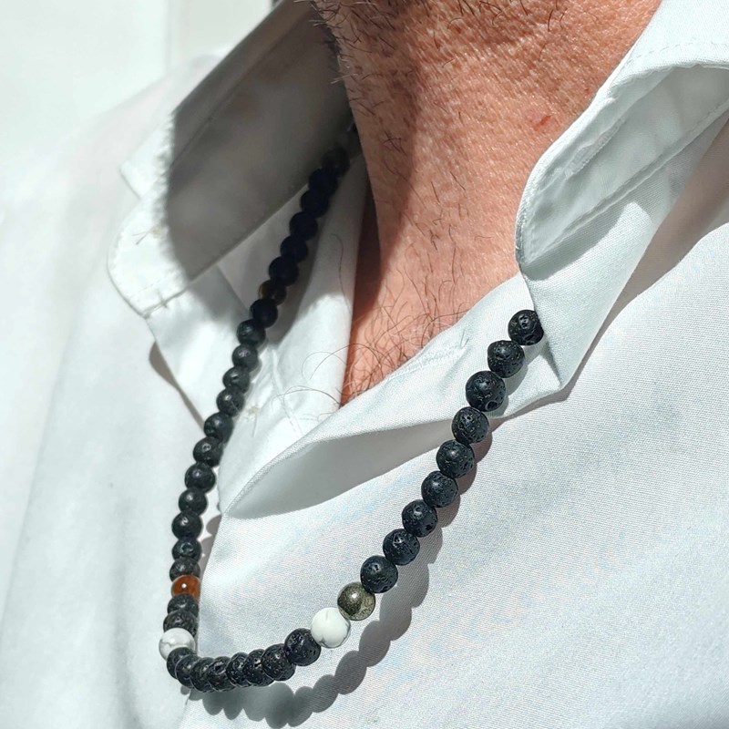 Collier et bracelet homme shamballa