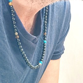 Collier et bracelet homme shamballa