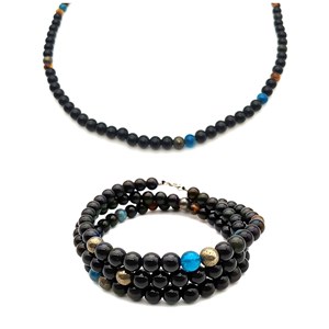 Collier et bracelet homme shamballa