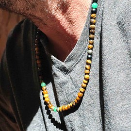 Collier et bracelet homme shamballa