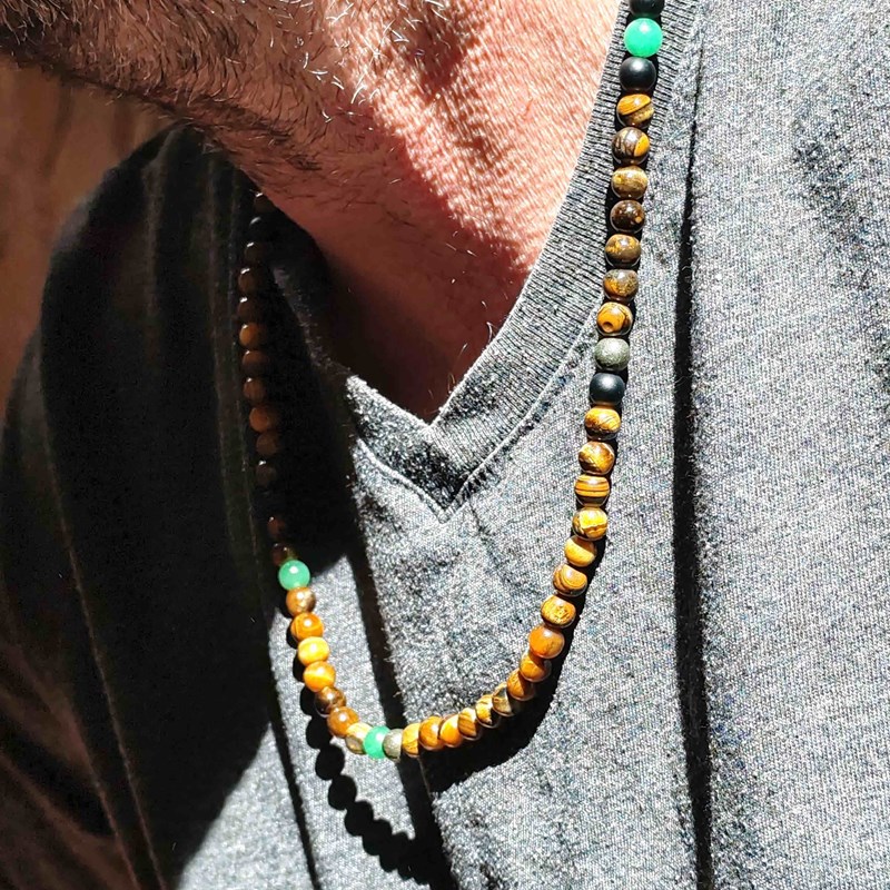 Collier et bracelet homme shamballa