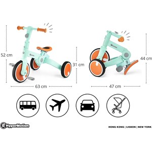 Draisienne tricycle vélo multifonctions