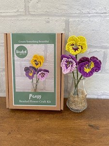 Kit de création de fleurs perlées