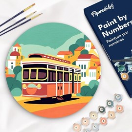 Peinture par numéro sur disque