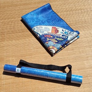 Tapis yoga voyage léger & fin om spirit