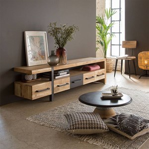 Meuble tv en bois d'acacia praia