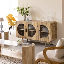 Buffet 3 portes en bois de manguier nova