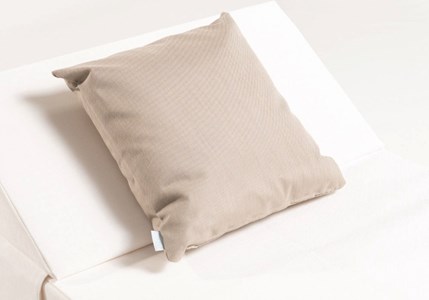 Coussin cozip 40x40 cm beige batyline wp
