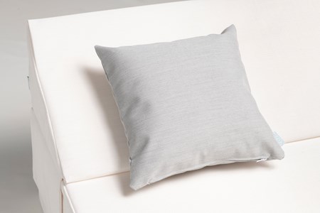 Coussin cozip 50x50cm gris perle wp