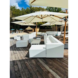 Serena fauteuil d'angle blanc