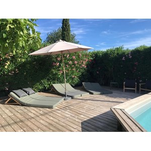 Gil matelas de plage kaki 180x60xh10