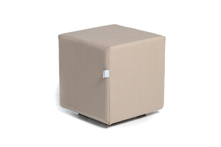 Serena  pouf beige 40x40xh40