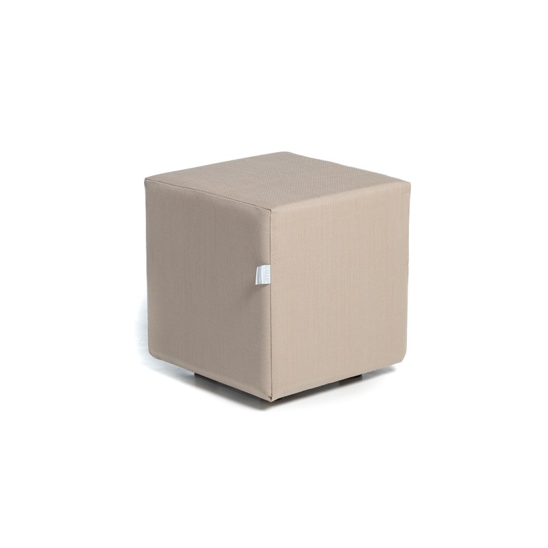 Serena pouf beige 40x40xh40