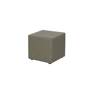 Serena pouf kaki 40x40xh40
