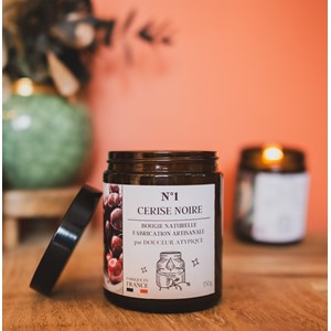 Bougie cerise noire