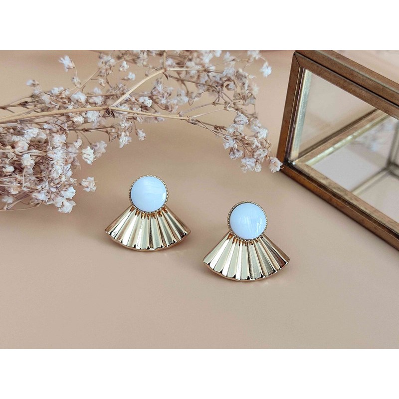 Boucles d'oreilles nacre