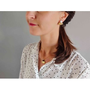 Boucles d'oreilles  nacre