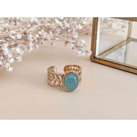 Bague ajustable  aventurine