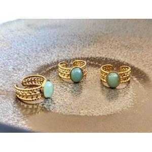 Bague ajustable  aventurine