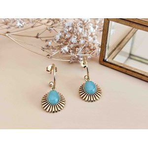 Boucles d'oreilles soleil aventurine