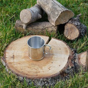 Tasse inox avec poignée mousqueton à vi