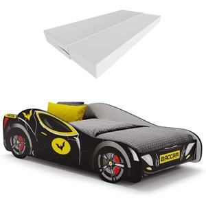 Lit simple hero batmobile 160x80 noir