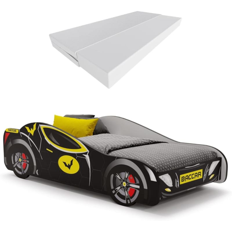 Lit simple hero batmobile 160x80 noir (1001jouets.fr) - Image 1