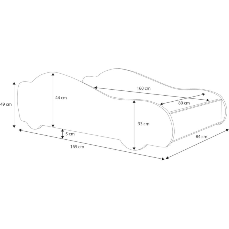 Lit simple hero batmobile 160x80 noir (1001jouets.fr) - Image 2
