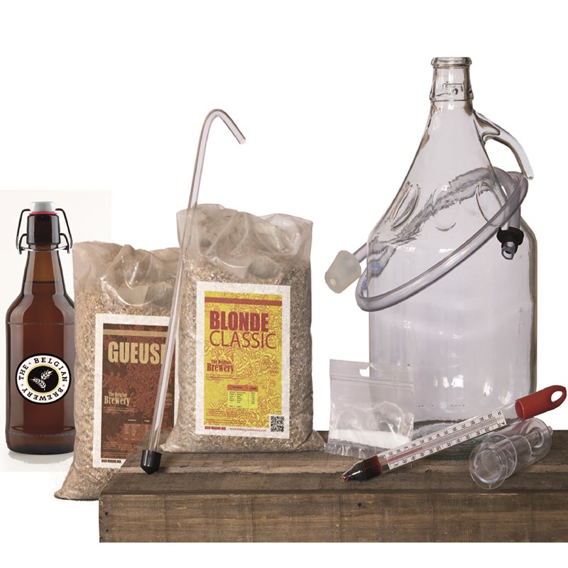 The Belgian Brewery - Pack kit bio blonde-gueuse 6bouteilles