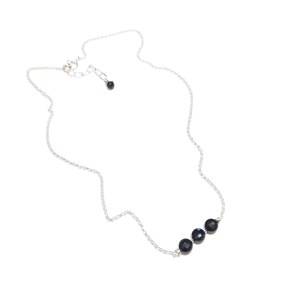 Collier onyx et argent 925 maya