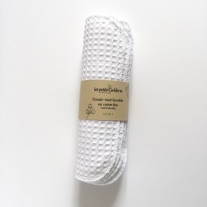 Lingettes bébé lavables en coton bio