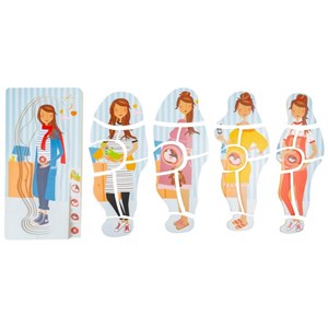 Puzzle cycle vie - la grossesse