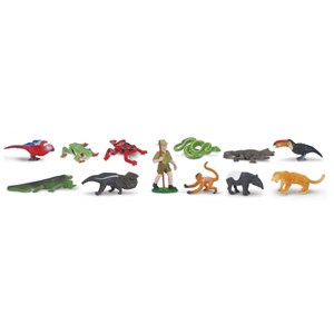 12 figurines foret tropicale