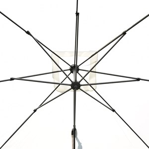 Parasol déporté écru 3x3 m celestia