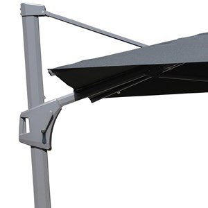 Parasol déporté noir 4x3 neptunia