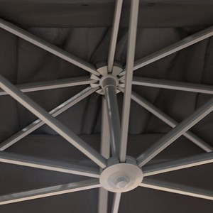 Parasol déporté noir 4x3 neptunia