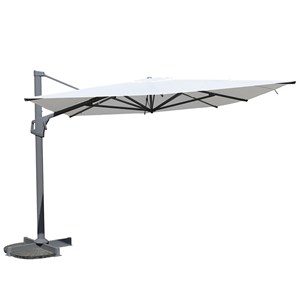 Parasol déporté écru 4x3 m neptunia