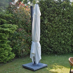 Parasol déporté écru 4x3 m neptunia